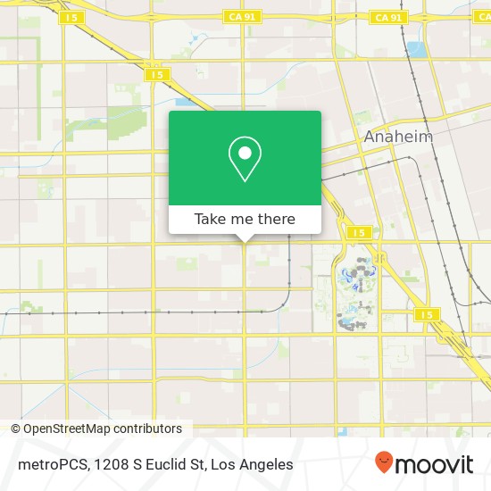 metroPCS, 1208 S Euclid St map