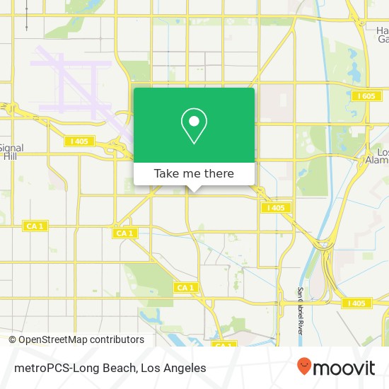 metroPCS-Long Beach, 5555 E Stearns St map