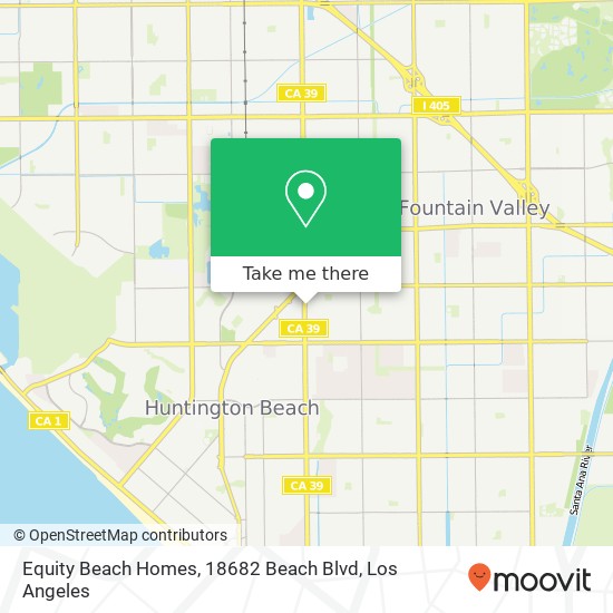 Mapa de Equity Beach Homes, 18682 Beach Blvd