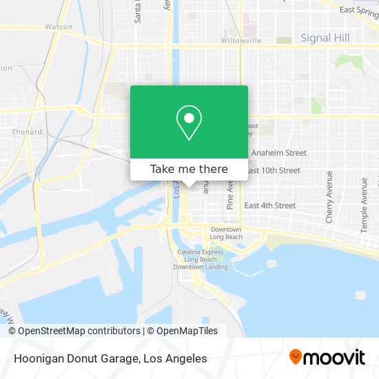 Hoonigan Donut Garage map