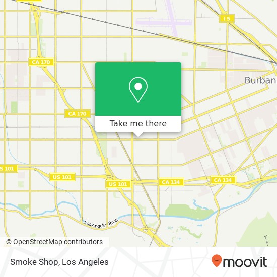 Smoke Shop, 10909 Magnolia Blvd map