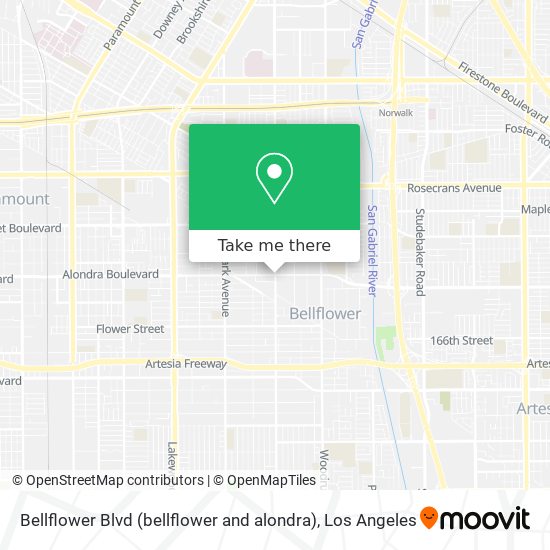 Bellflower Blvd (bellflower and alondra) map