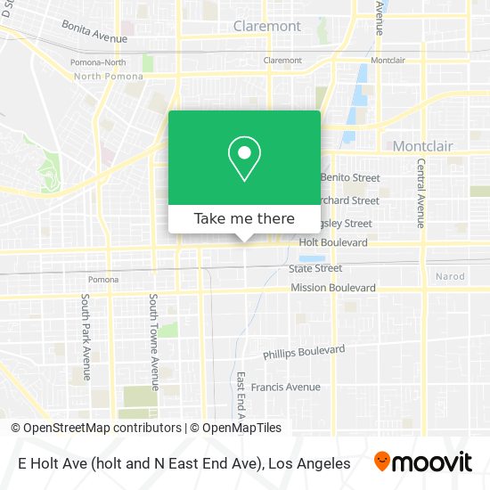 Mapa de E Holt Ave (holt and N East End Ave)