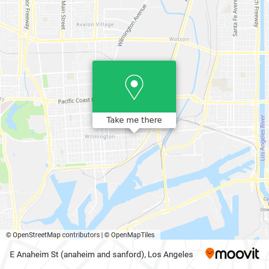 E Anaheim St (anaheim and sanford) map