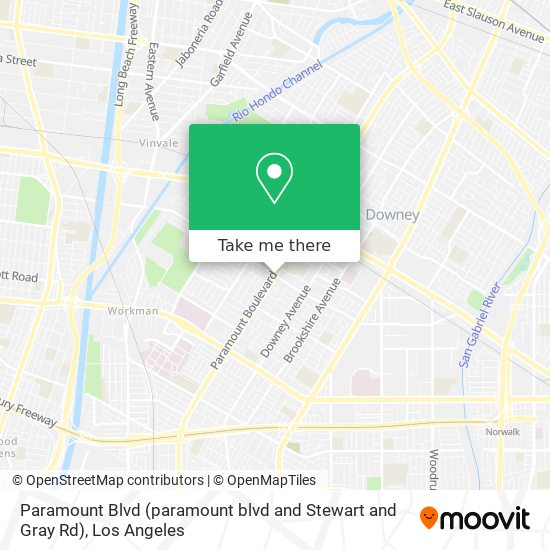 Mapa de Paramount Blvd (paramount blvd and Stewart and Gray Rd)