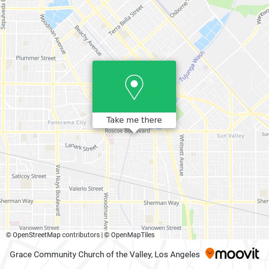 Grace Community Church of the Valley map