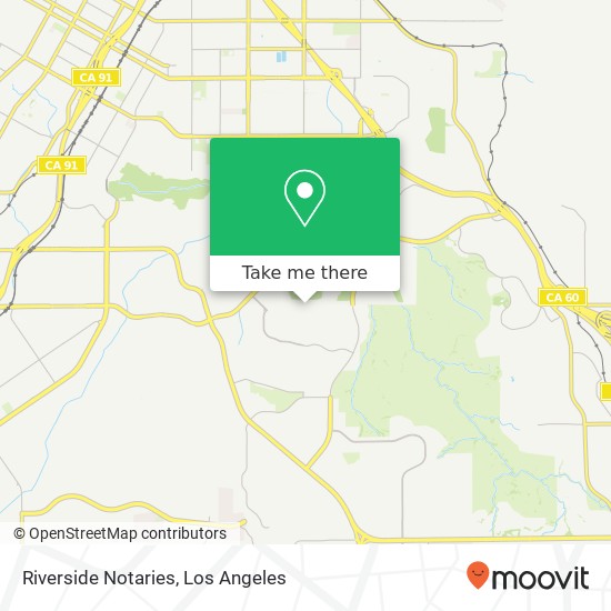 Mapa de Riverside Notaries, 1245 San Cristobal Dr