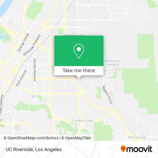 Mapa de UC Riverside