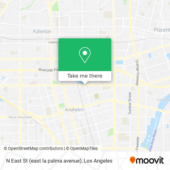 Mapa de N East St (east la palma avenue)