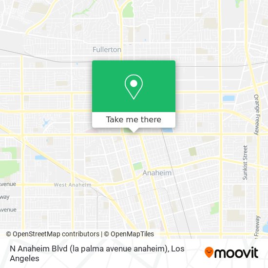 Mapa de N Anaheim Blvd (la palma avenue anaheim)