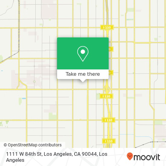 1111 W 84th St, Los Angeles, CA 90044 map