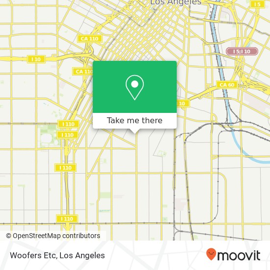 Mapa de Woofers Etc, 1045 E 32nd St