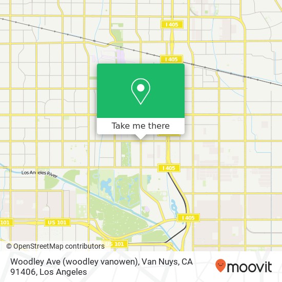 Woodley Ave (woodley vanowen), Van Nuys, CA 91406 map