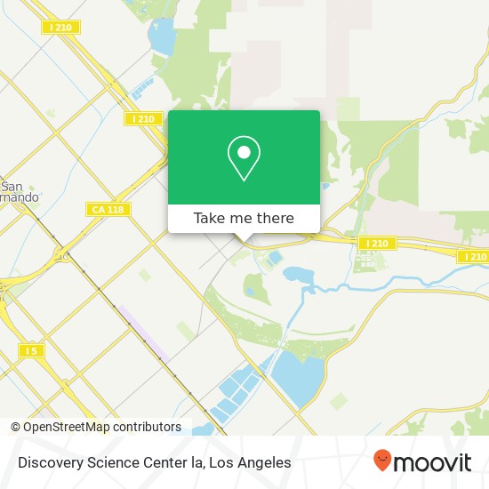 Discovery Science Center la map