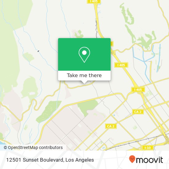 12501 Sunset Boulevard map