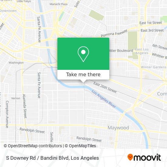 S Downey Rd / Bandini Blvd map