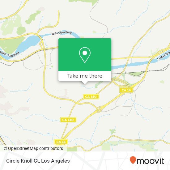 Mapa de Circle Knoll Ct
