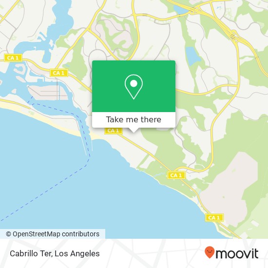 Cabrillo Ter map