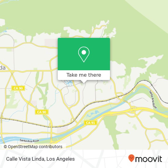 Mapa de Calle Vista Linda