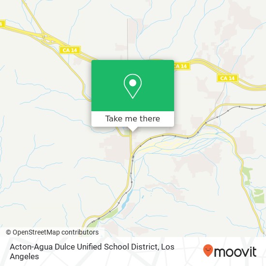 Acton-Agua Dulce Unified School District map