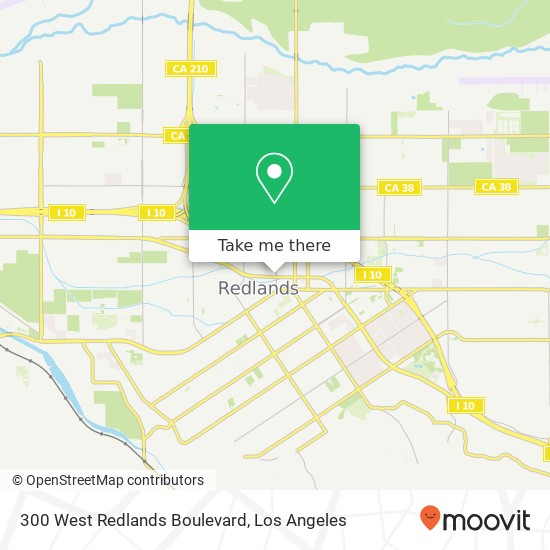 300 West Redlands Boulevard map