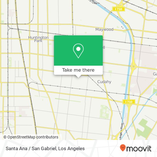 Santa Ana / San Gabriel map