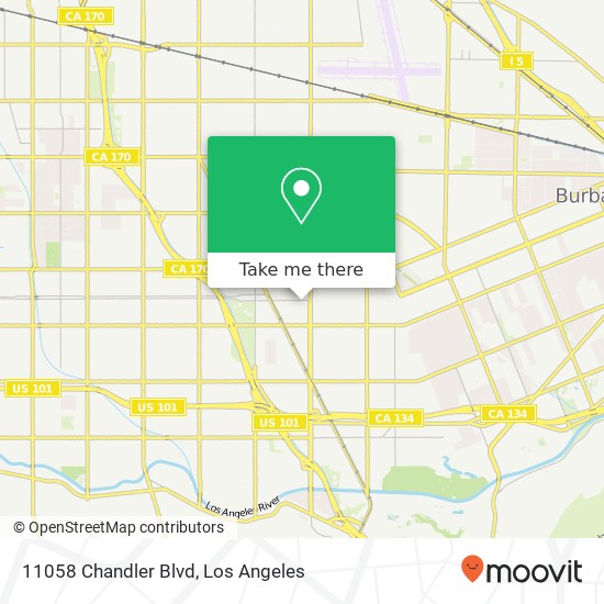 11058 Chandler Blvd map