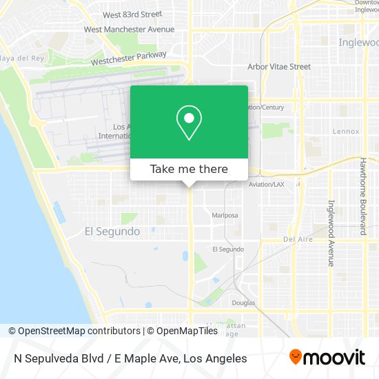 Mapa de N Sepulveda Blvd / E Maple Ave