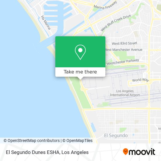 Mapa de El Segundo Dunes ESHA