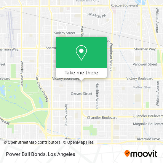 Power Bail Bonds map