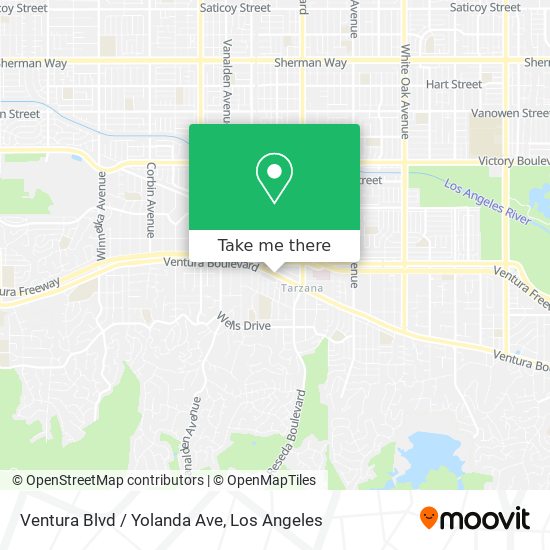 Ventura Blvd / Yolanda Ave map