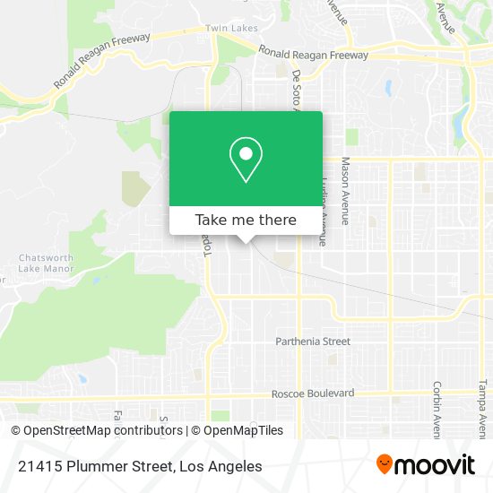 21415 Plummer Street map