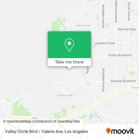 Valley Circle Blvd / Valerie Ave map