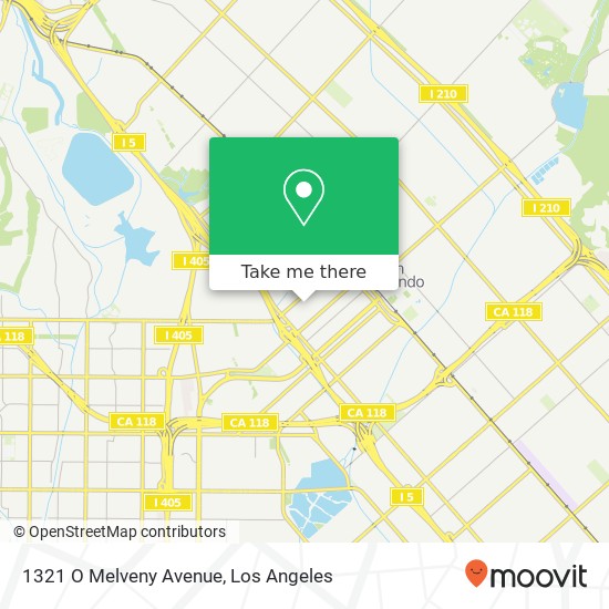 1321 O Melveny Avenue map