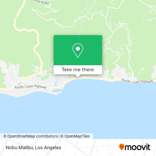 Nobu Malibu map