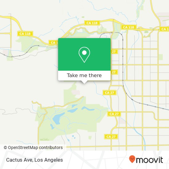 Cactus Ave map