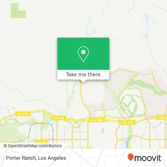 Porter Ranch map