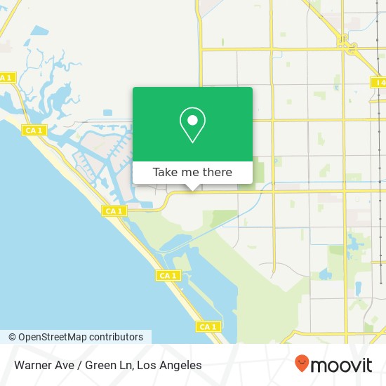 Mapa de Warner Ave / Green Ln