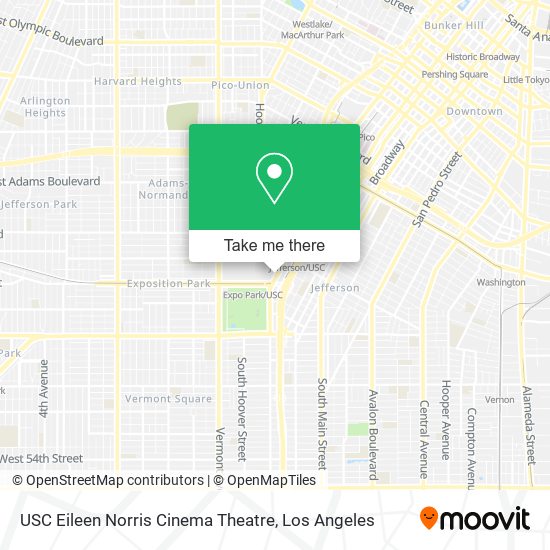 USC Eileen Norris Cinema Theatre map