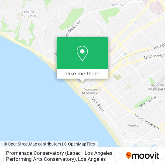 Mapa de Promenade Conservatory (Lapac - Los Angeles Performing Arts Conservatory)