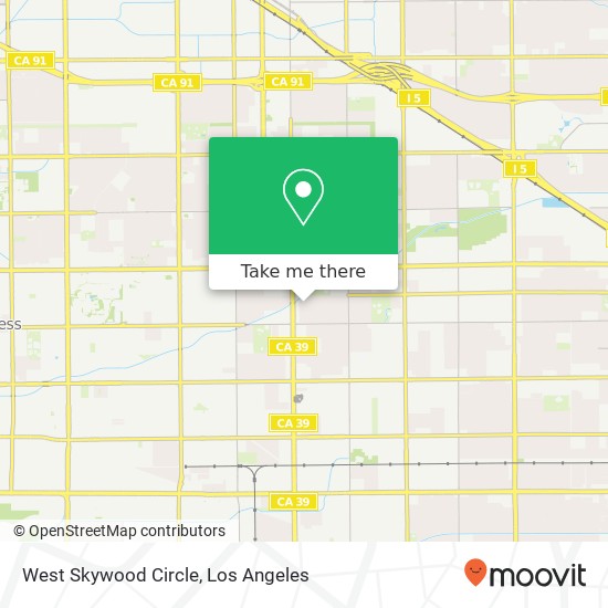 West Skywood Circle map