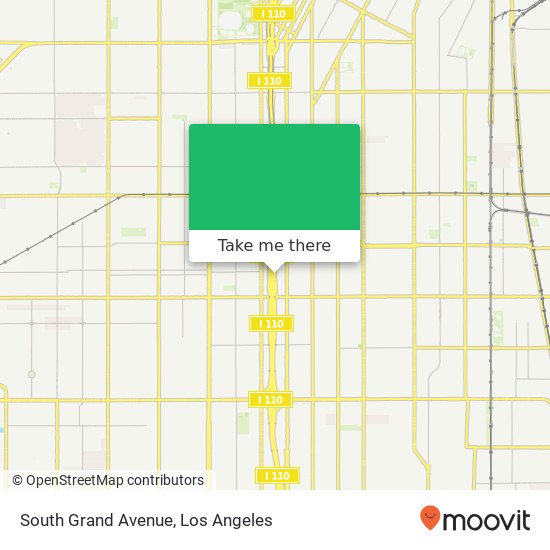 Mapa de South Grand Avenue