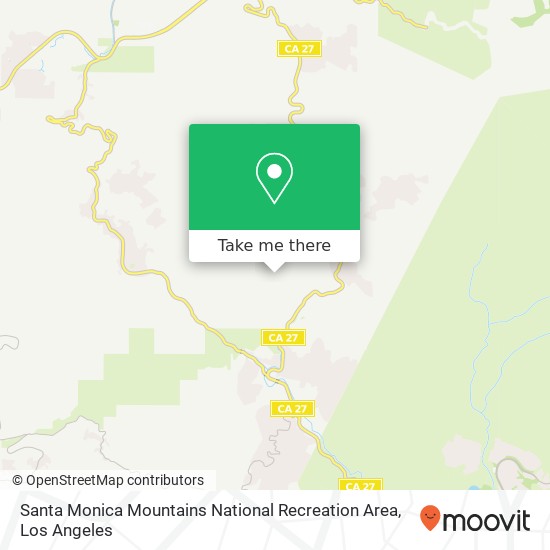 Mapa de Santa Monica Mountains National Recreation Area