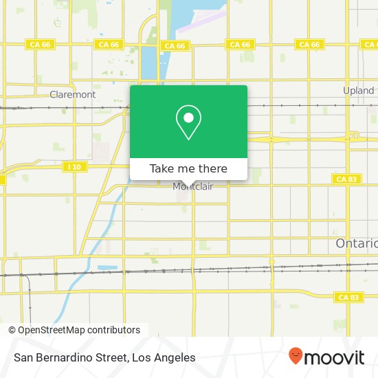 Mapa de San Bernardino Street