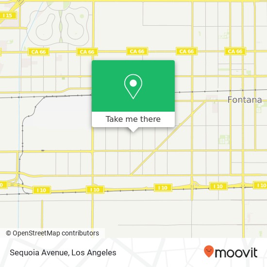 Mapa de Sequoia Avenue