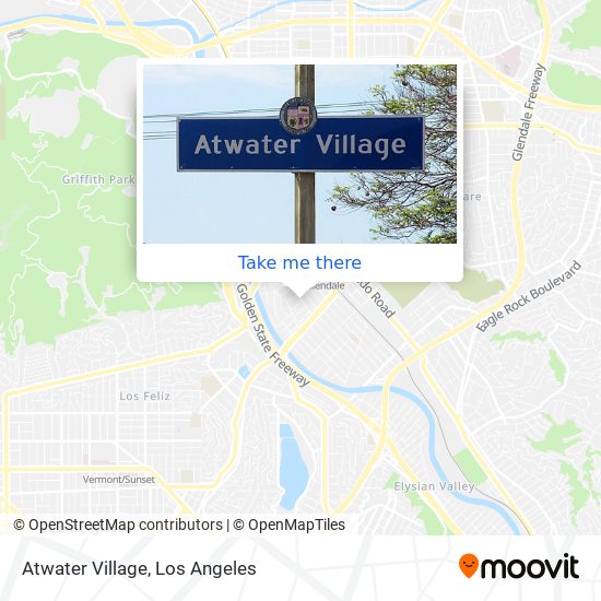 Mapa de Atwater Village