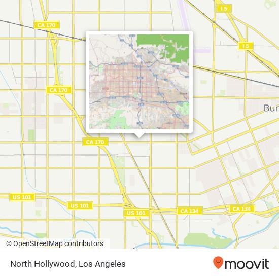 Mapa de North Hollywood