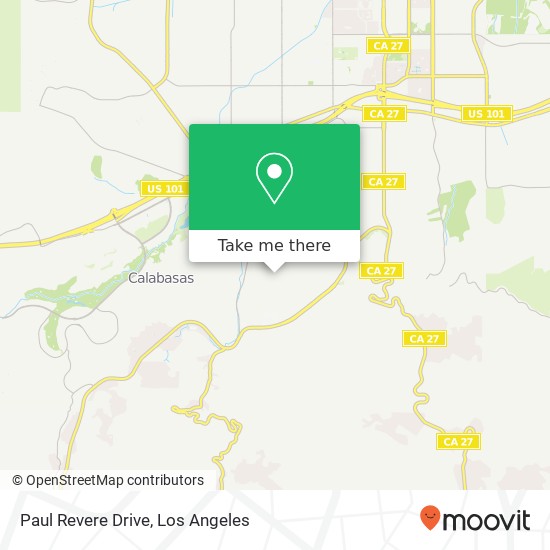 Paul Revere Drive map