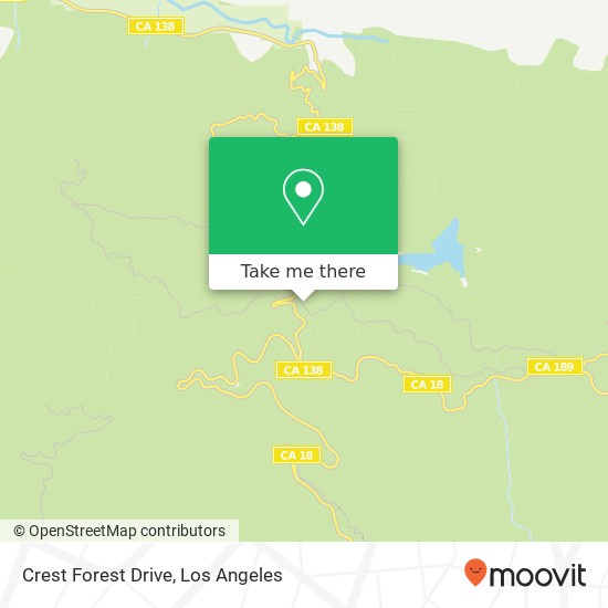 Mapa de Crest Forest Drive