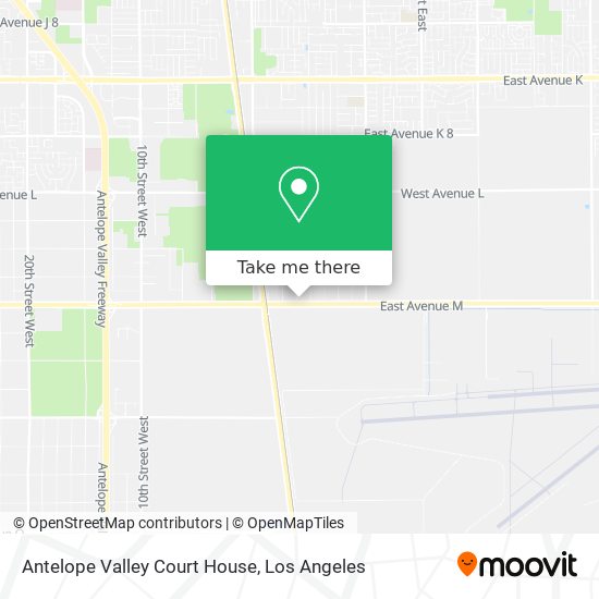 Mapa de Antelope Valley Court House